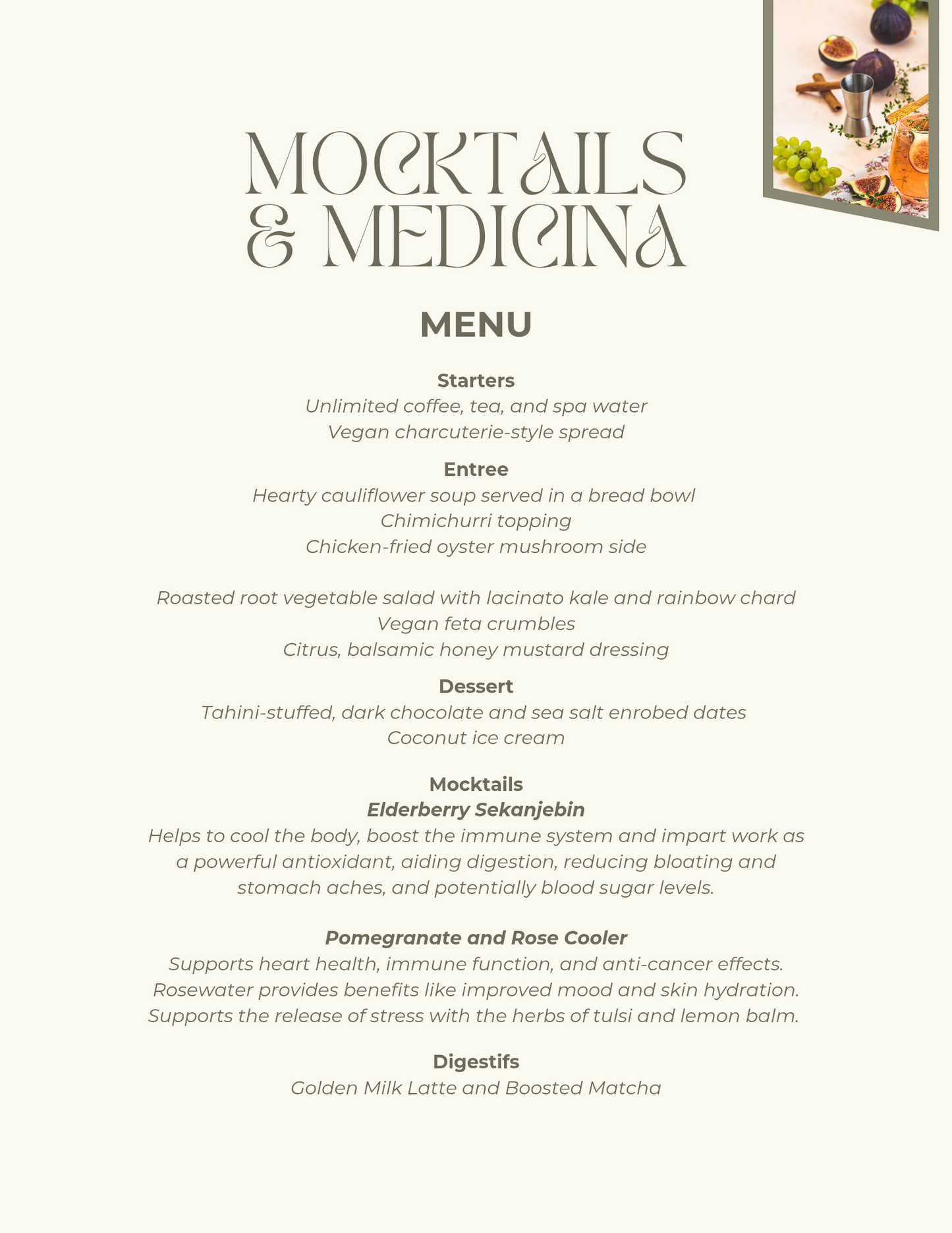 Mocktails & Medicina